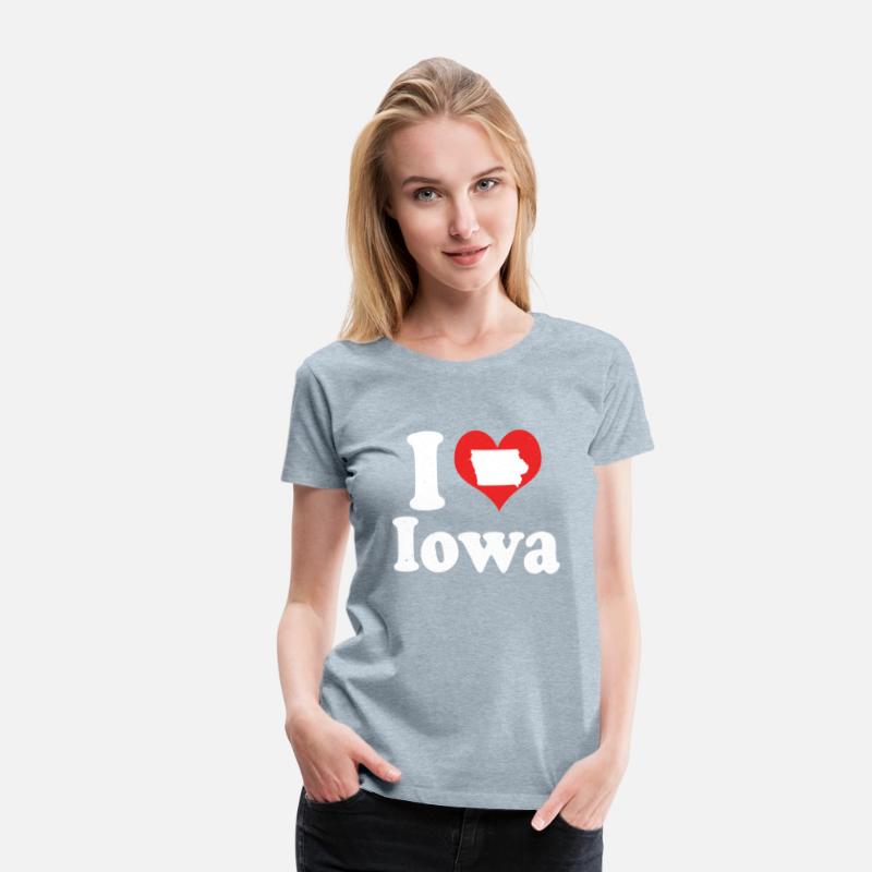 America Citizen US State Love I Heart Iowa