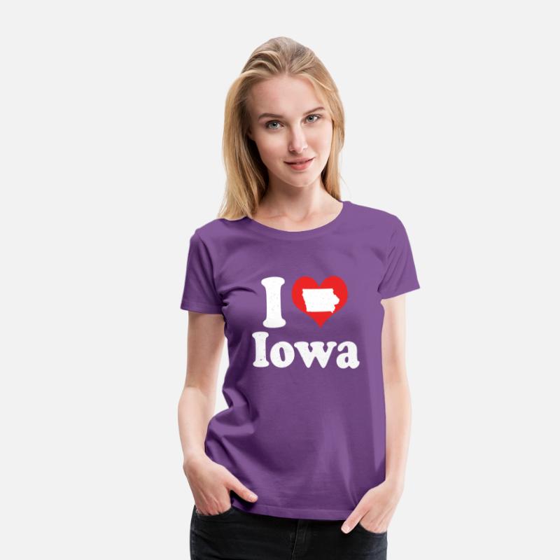 America Citizen US State Love I Heart Iowa