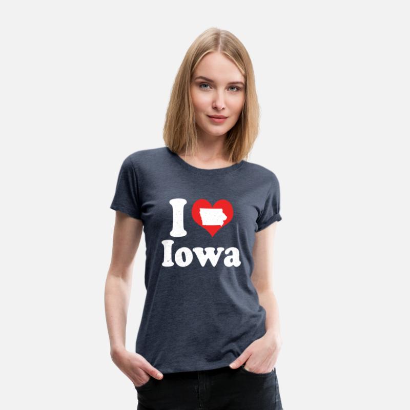 America Citizen US State Love I Heart Iowa
