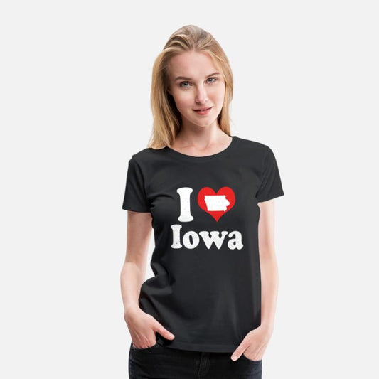 America Citizen US State Love I Heart Iowa