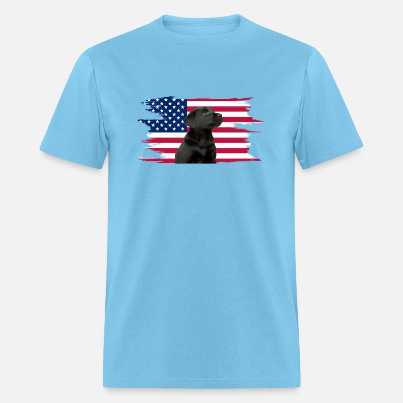 American Flag Dog Black Lab Puppy