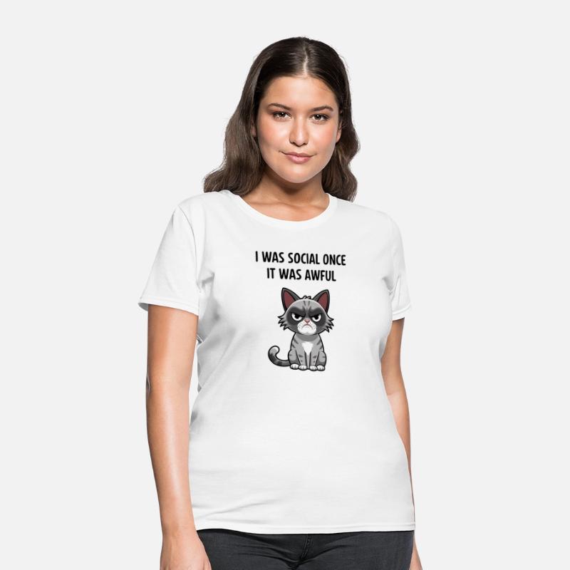 Anti Social Cat Design for Introvert Cat Lovers