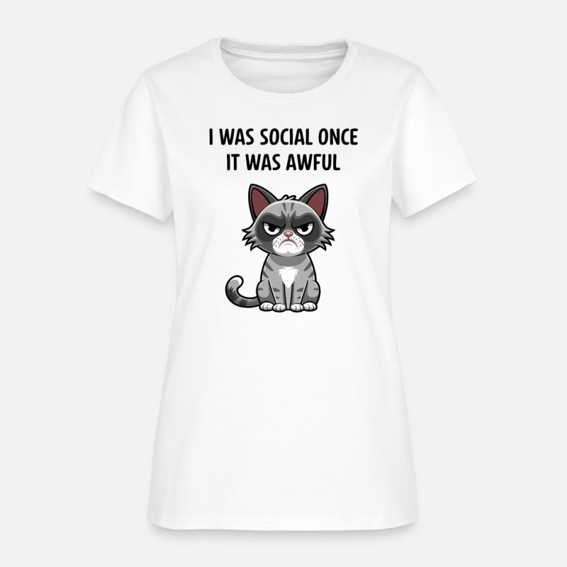 Anti Social Cat Design for Introvert Cat Lovers
