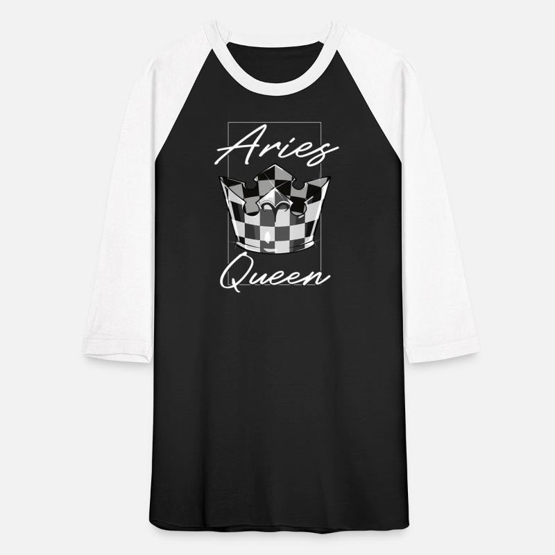 Aries Queen Zodiac Sign With Checkerboard Pattern