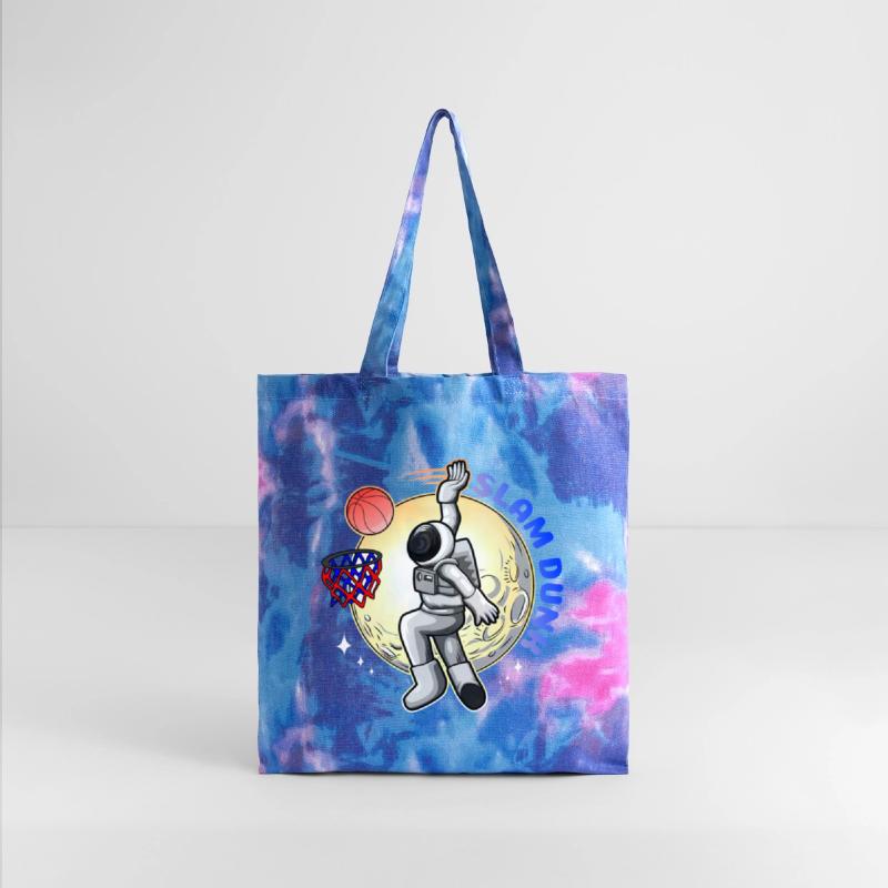 Astronaut Playing Basketball on Moon