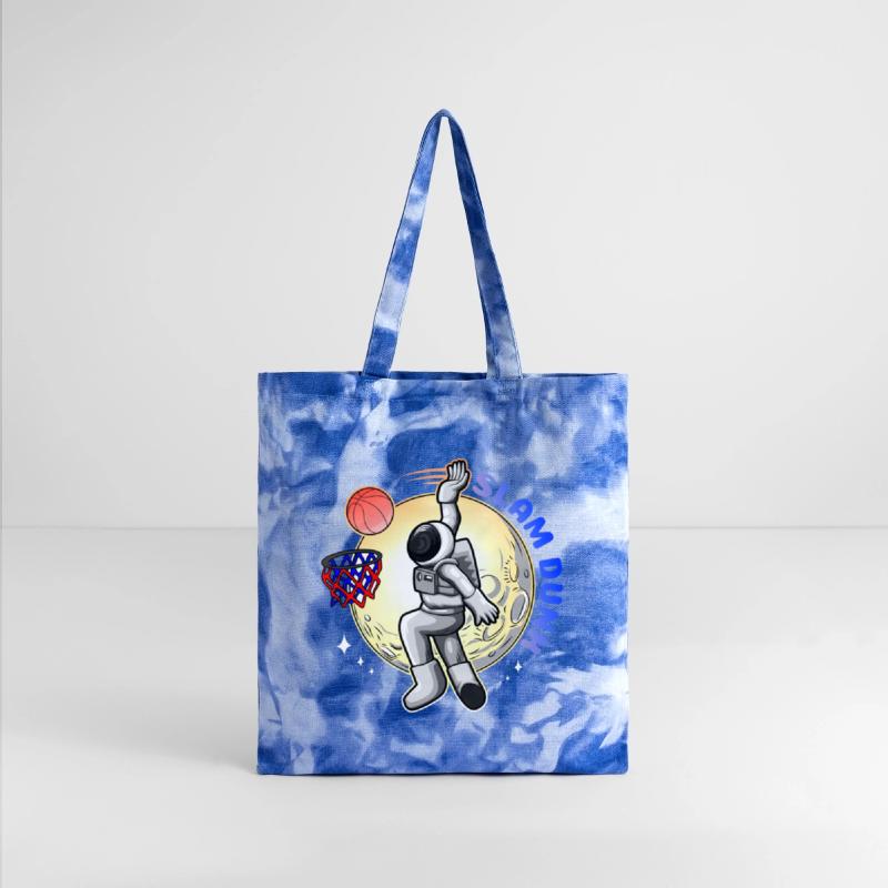 Astronaut Playing Basketball on Moon