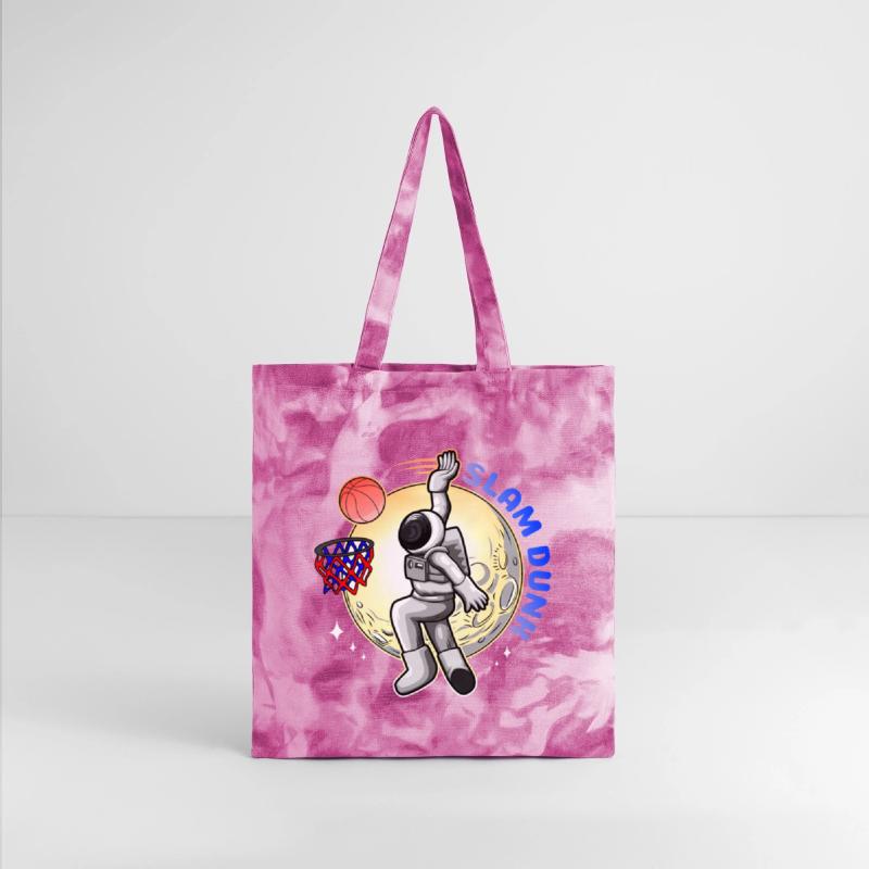 Astronaut Playing Basketball on Moon