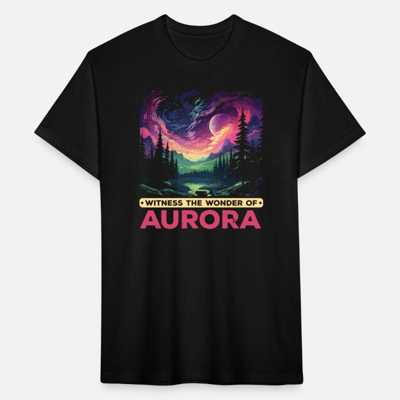 Aurora Borealis Dark Sky Nature Light Display