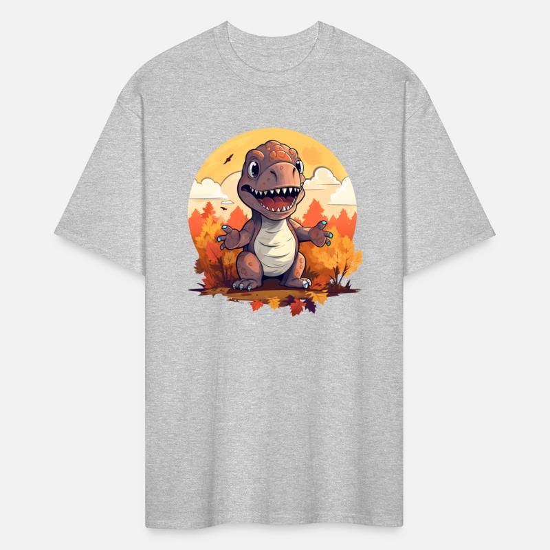 Autumn T-Rex: Leaves, Foliage, and Sunset