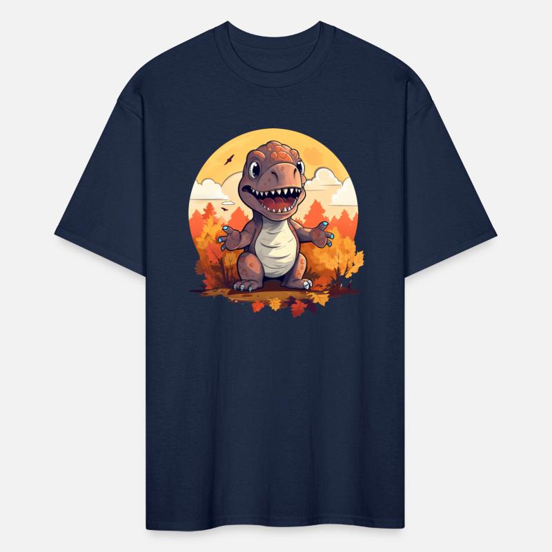 Autumn T-Rex: Leaves, Foliage, and Sunset