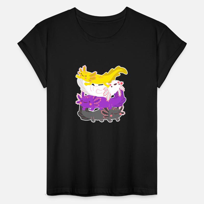 Axolotl Pile LGBTQ Non Binary Flag