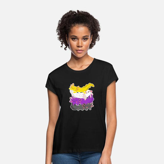 Axolotl Pile LGBTQ Non Binary Flag