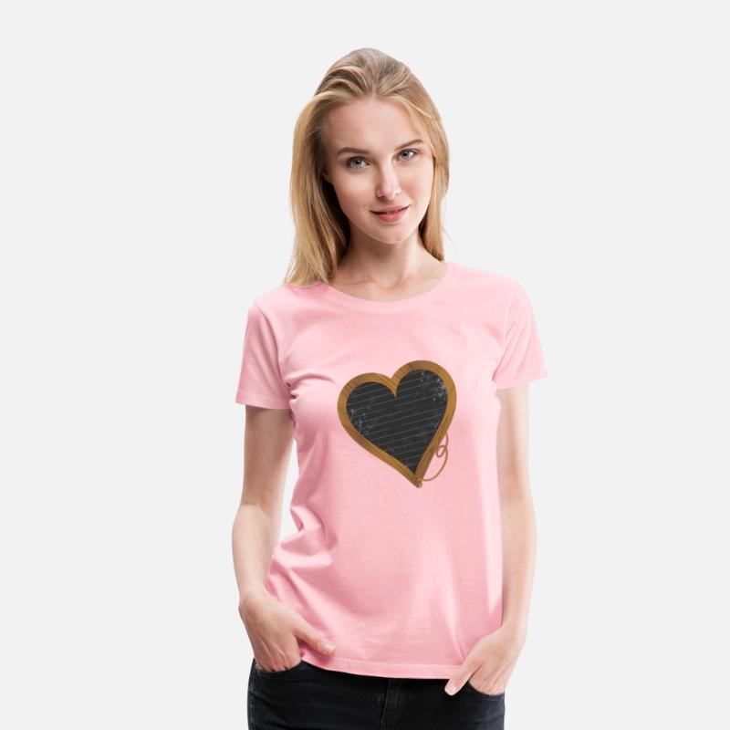 Back to school black heart shaped chalkboard