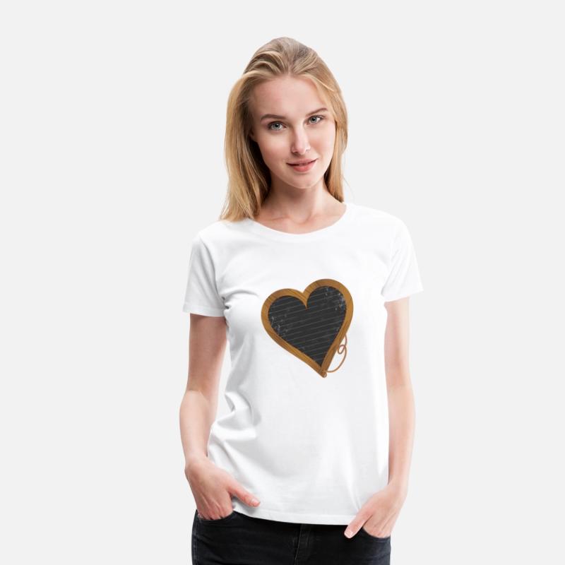 Back to school black heart shaped chalkboard