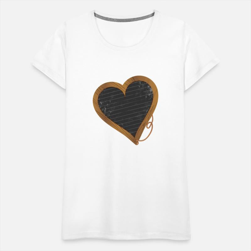 Back to school black heart shaped chalkboard