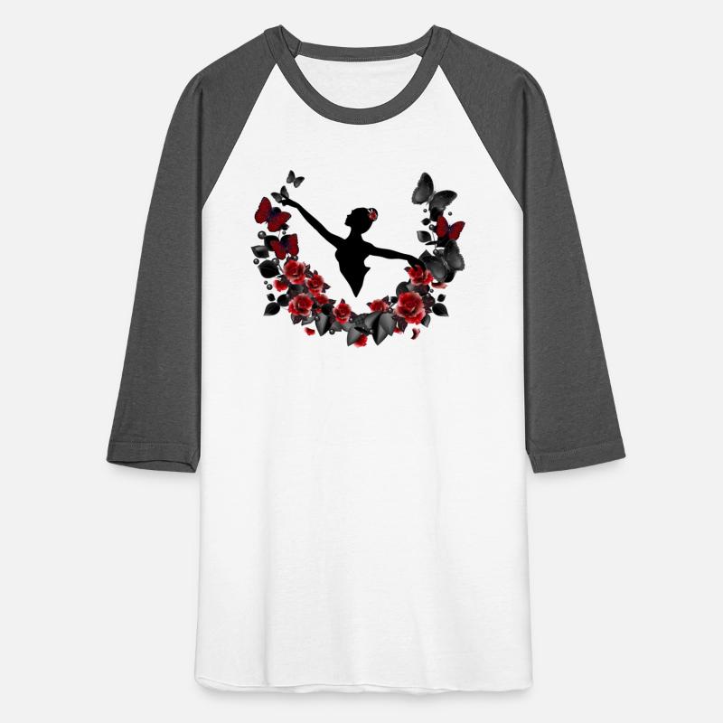 Ballerina silhouette with eucalyptus & red roses