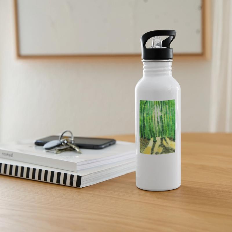 Bamboo tree in the forest with sunlight