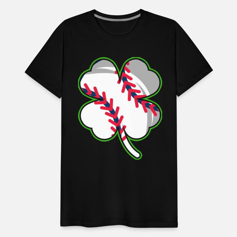 Baseball player shamrock lucky charm