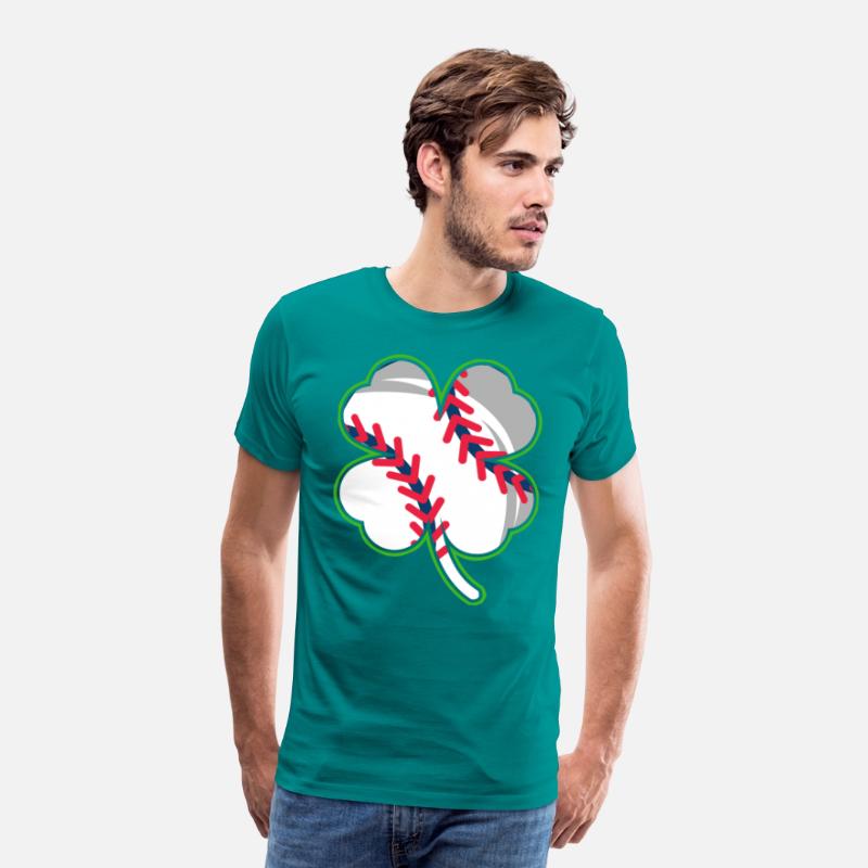 Baseball player shamrock lucky charm