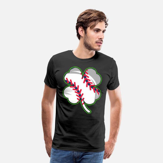 Baseball player shamrock lucky charm