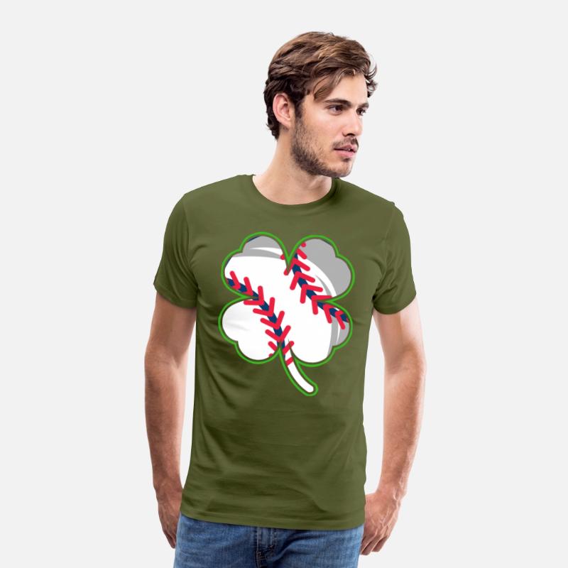 Baseball player shamrock lucky charm
