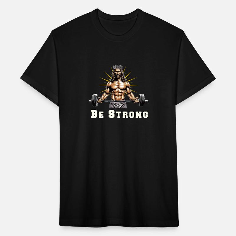 Be Strong Jacked Jesus Christian Gym Addicts
