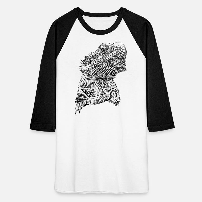 Bearded dragon portrait - black