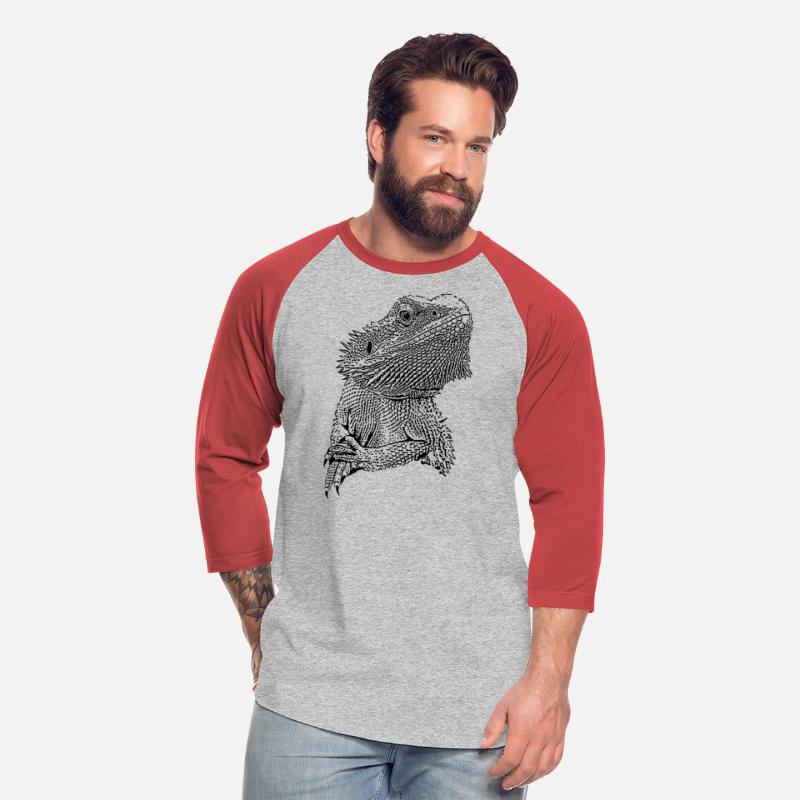 Bearded dragon portrait - black