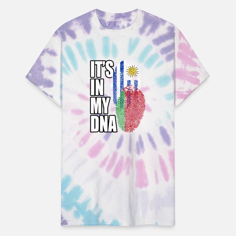 Belarusian And Uruguayan Mix Heritage DNA Flag