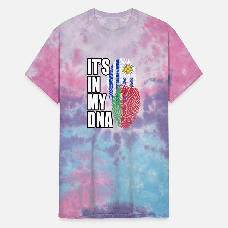 Belarusian And Uruguayan Mix Heritage DNA Flag