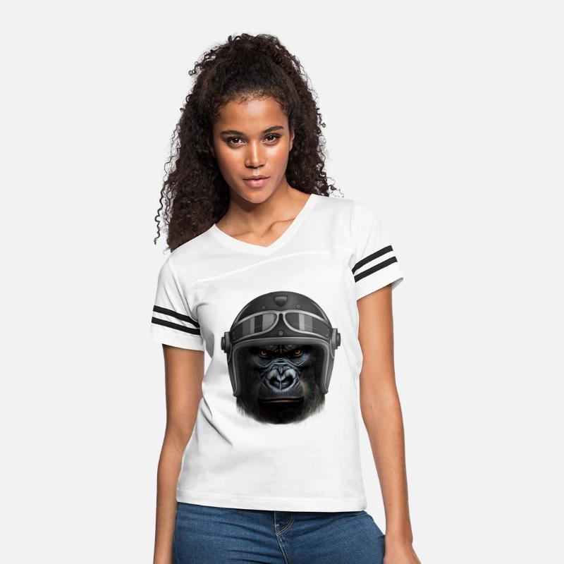 Biker Gorilla Motorcycle Silver Back Monkey
