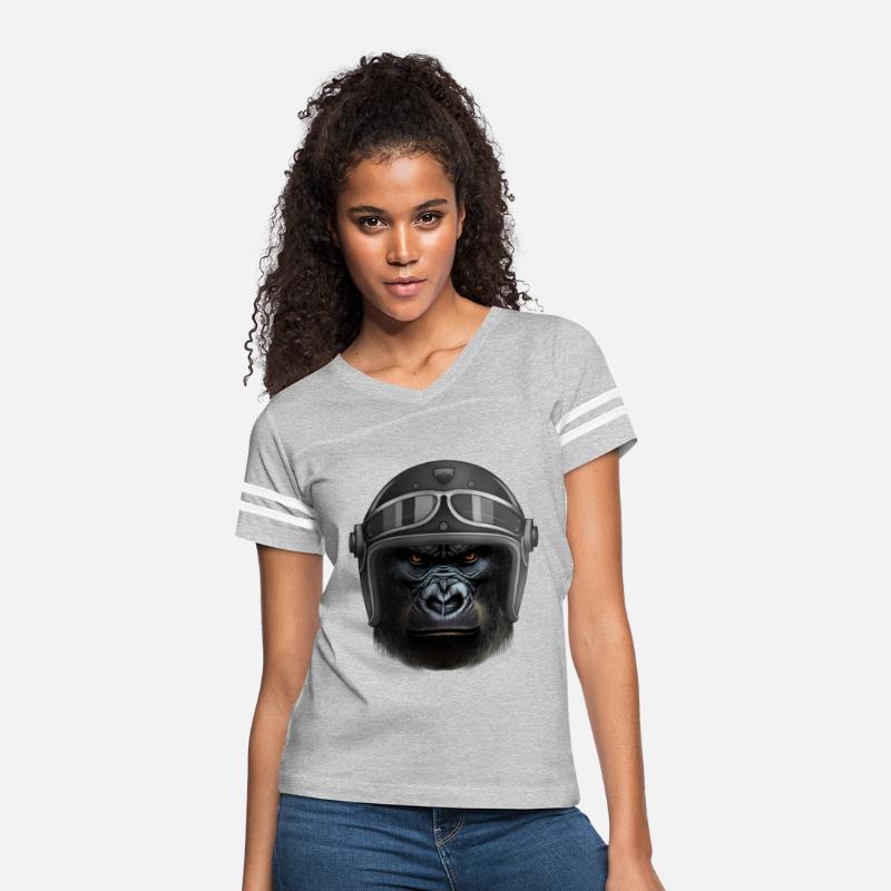 Biker Gorilla Motorcycle Silver Back Monkey