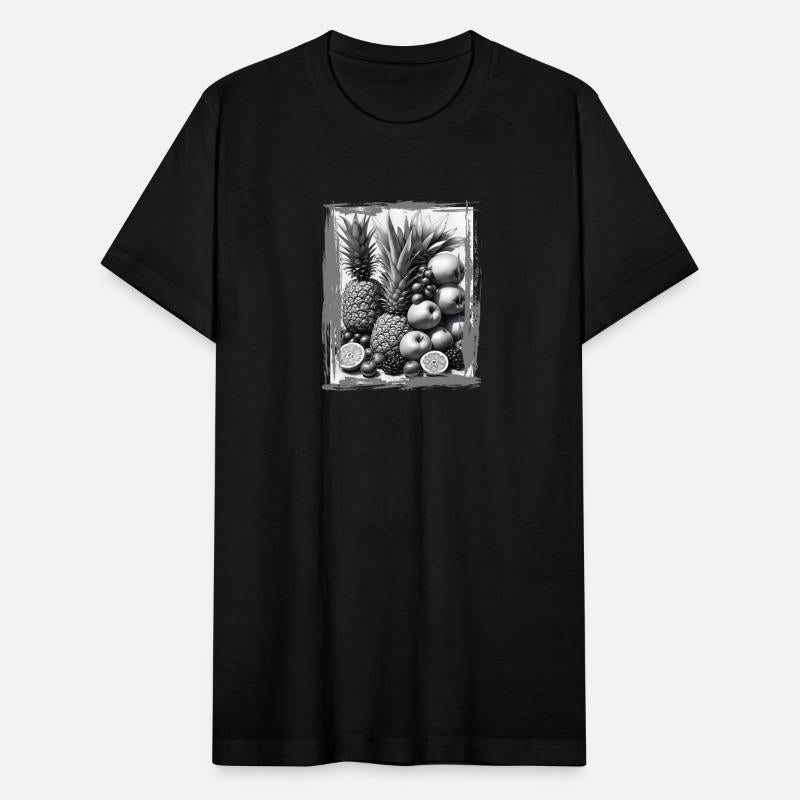 Black and white fruit design. Option 2