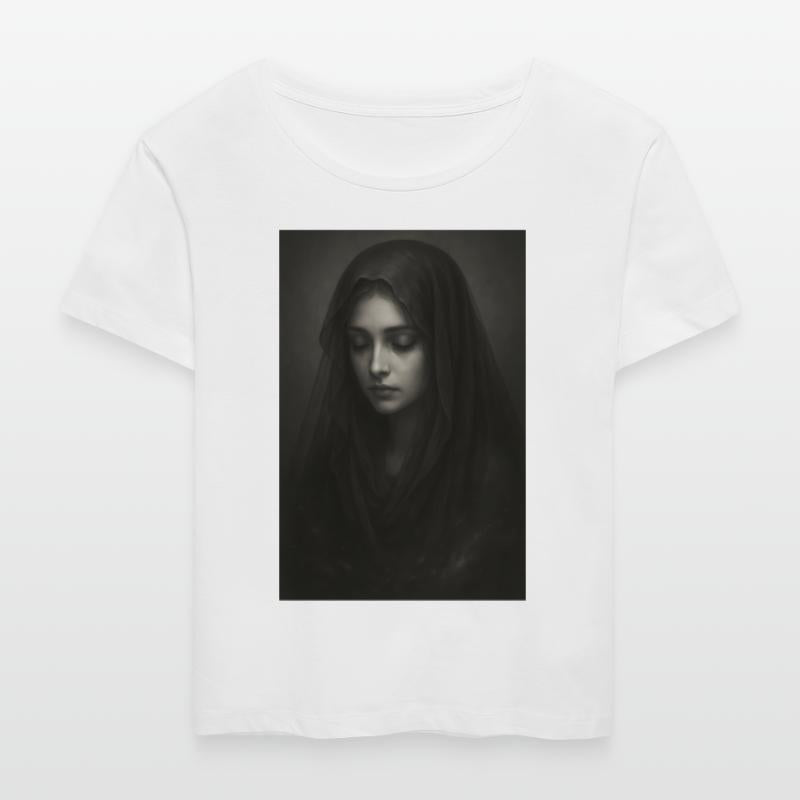 Black and White Gothic Woman Portrait