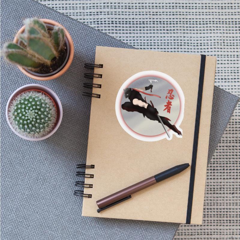 Black Ninja with a sword