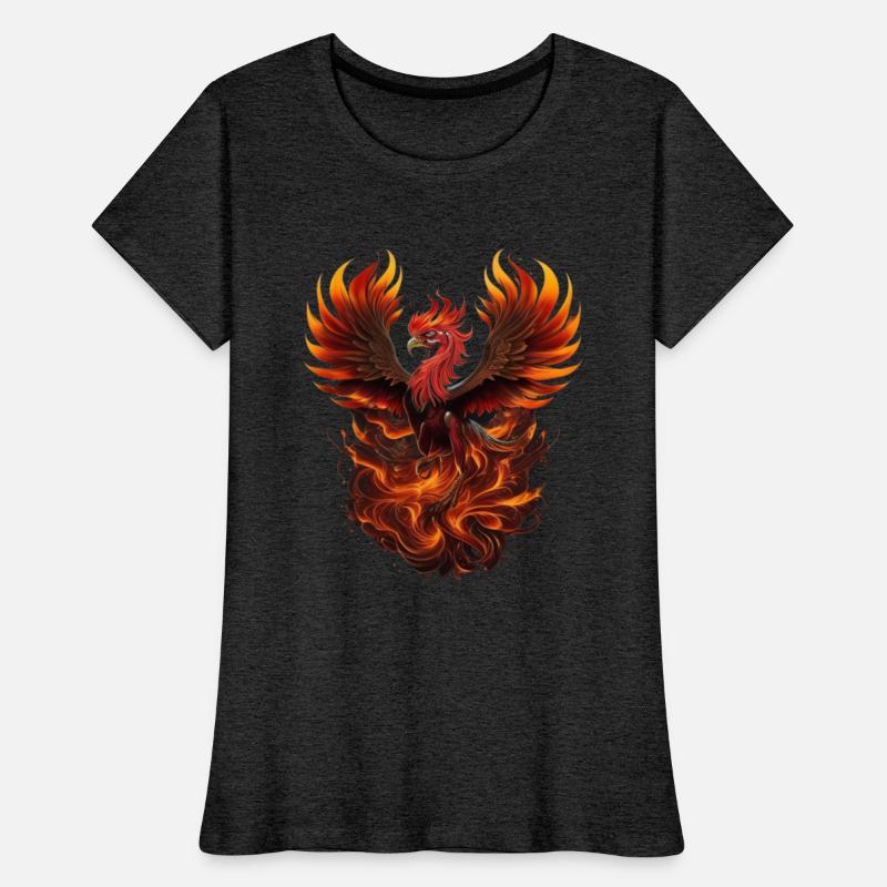 Blazing Majesty: The Hen Fire Illustration T-shirt