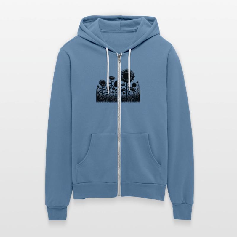 Blooming Sunflowers In A Large Field