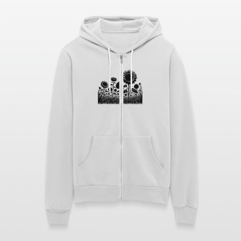 Blooming Sunflowers In A Large Field