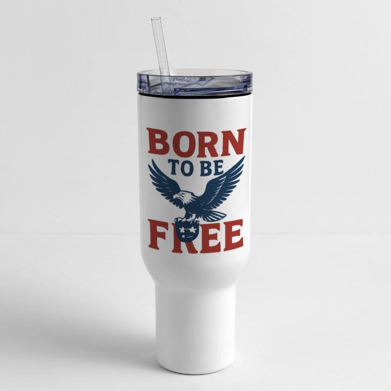 Born to Be Free Eagle Illustration