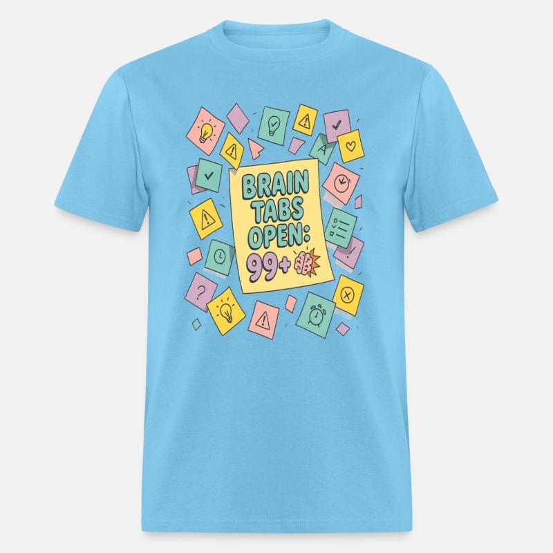 Brain Tabs Open Funny ADHD Design