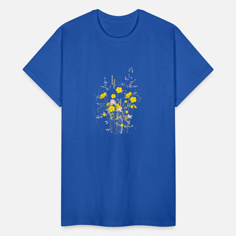 bright yellow buttercups meadow full of harmony