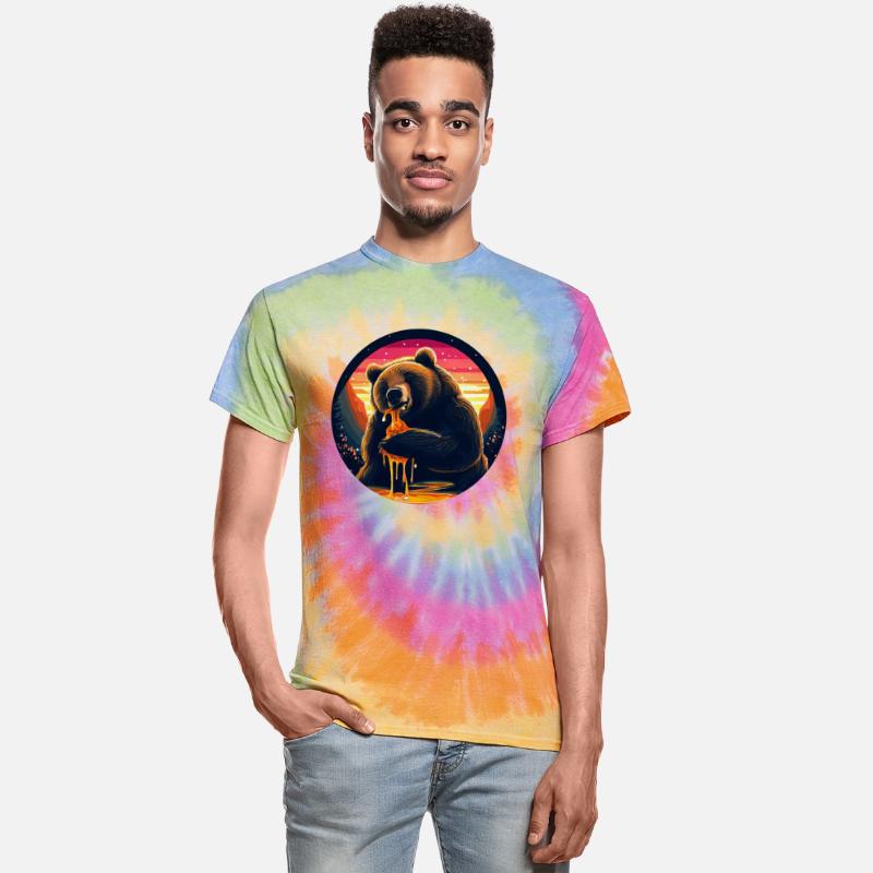 Brown Bear with Honey: Sunset Design