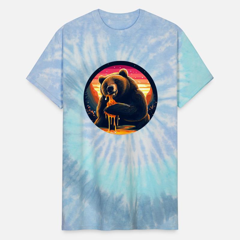 Brown Bear with Honey: Sunset Design