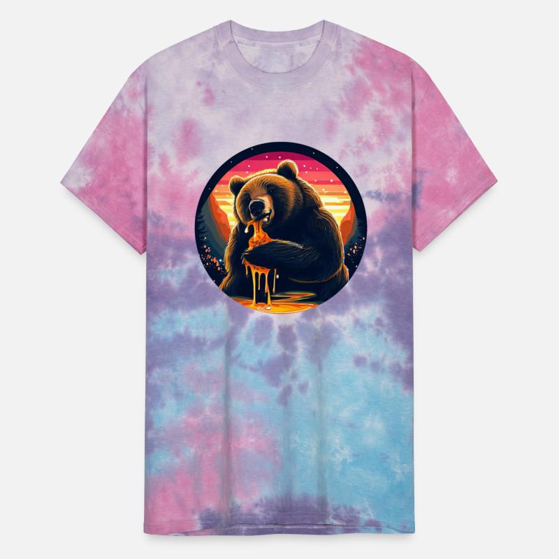 Brown Bear with Honey: Sunset Design