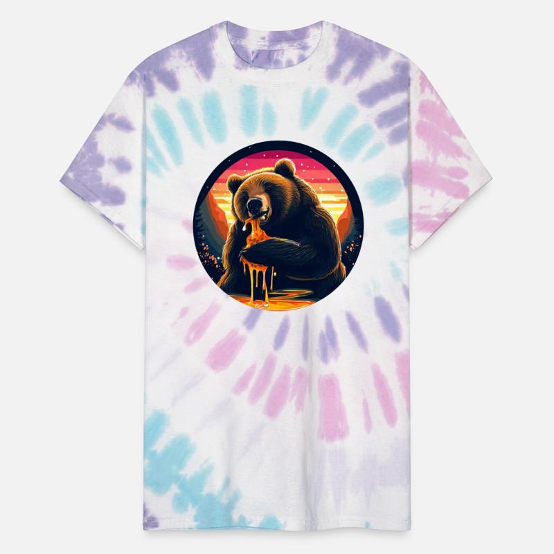 Brown Bear with Honey: Sunset Design