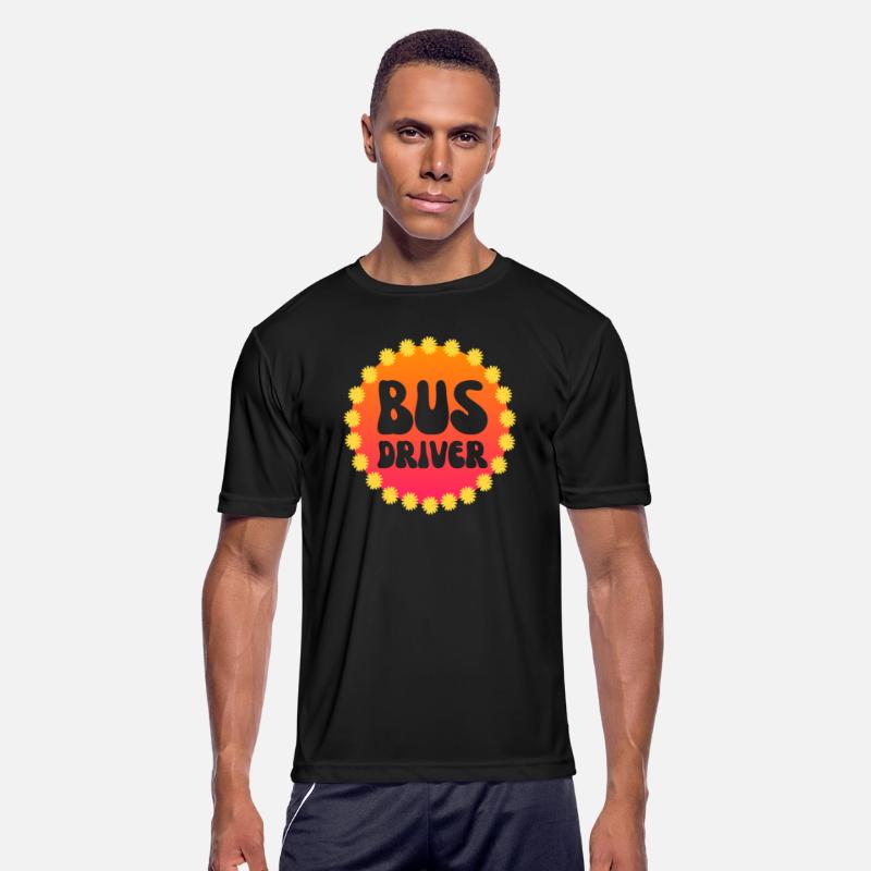 Bus Driver 60's 70's Flower Retro Vintage School