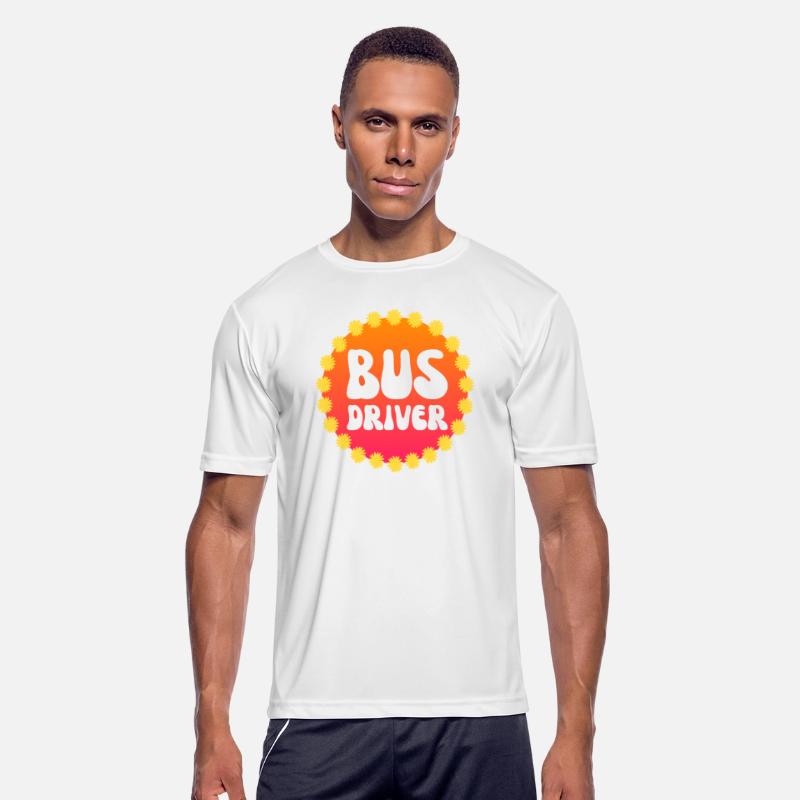 Bus Driver 60's 70's Flower Retro Vintage School