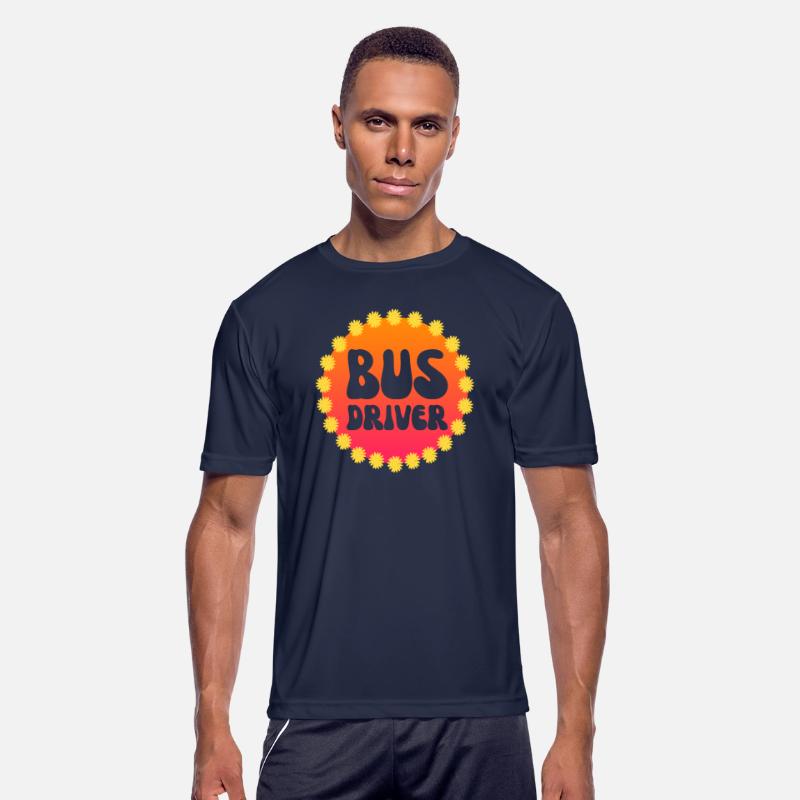 Bus Driver 60's 70's Flower Retro Vintage School