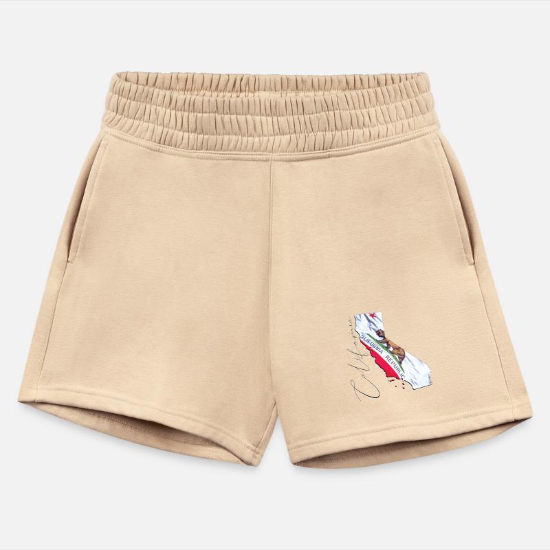 California State Flag in California State Map CA