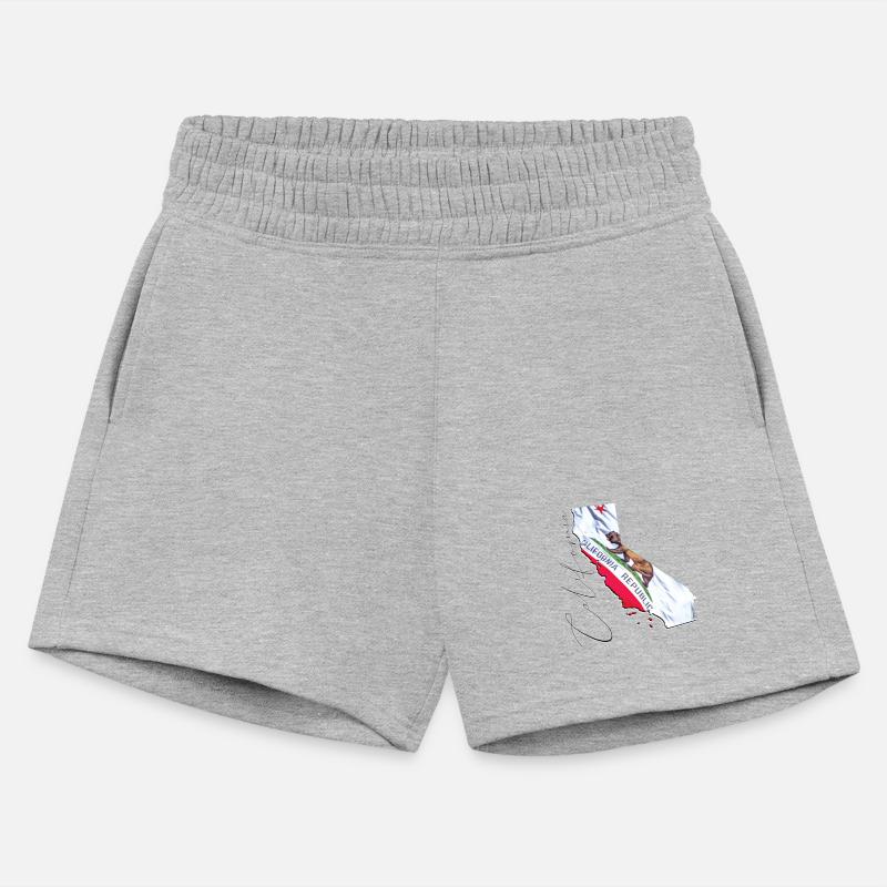 California State Flag in California State Map CA